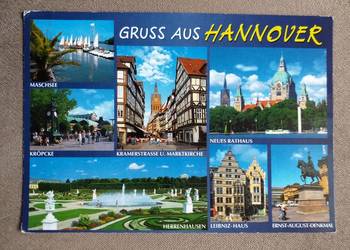 HANOWER - M. IN. POMNIK KONNY AUGUSTA I RATUSZ