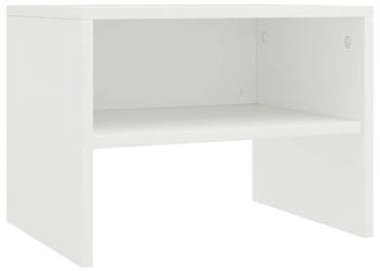 Szafka nocna biała 40x30x30 cm materiał drewnopochodny WM-800063