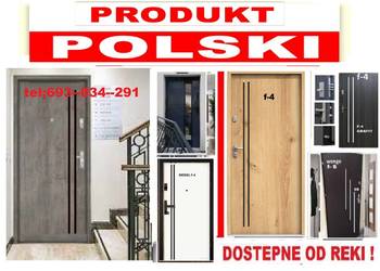 Drzwi  ZEWNĘTRZNE wewnątrzklatkowe do mieszkania w bloku