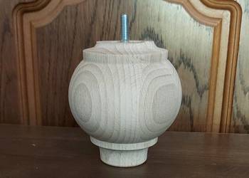 Nóżka toczona, bukowa, noga drewniana,nóżka z drewna 11cm