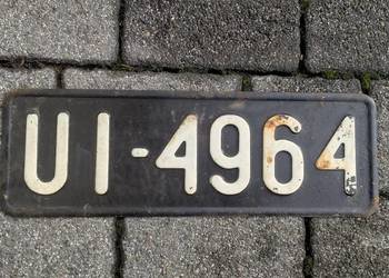 Czarna tablica rejestracyjna wojsko polskie