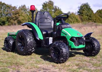 BAWIBUS.PL auto na akumulator TRAKTOR XERION z przyczepą koparka jeep zielo