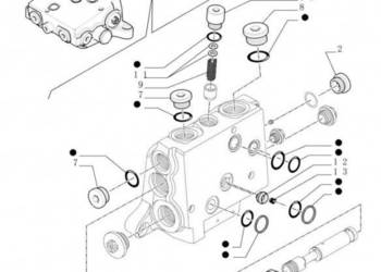 New Holland T6010 Zawór sterujący 87730706
