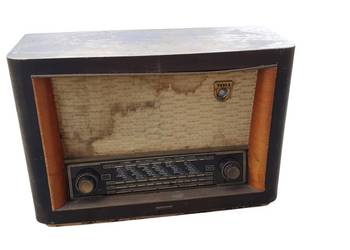 Stare Czechosłowackie Radio TESLA 521A drewno unika kolekcjonerski 50 lata
