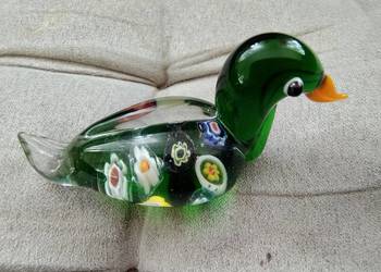 Szklana kolorowa kaczuszka