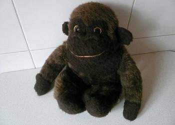 Małpka z PRL - duża, miękka i gruba. 50 cm. re