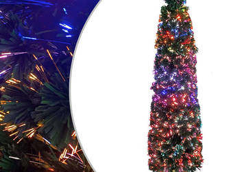 vidaXL Sztuczna, wąska choinka ze stojakiem, 180 cm（SKU:328445)