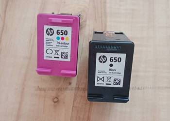 HP650 kartridż pojemnik tusz Black, Tri-colour (puste, oryginał, 2szt.)