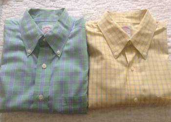 2 szt nowe koszule męskie 100% baw."346"BROOKS BROTHERS