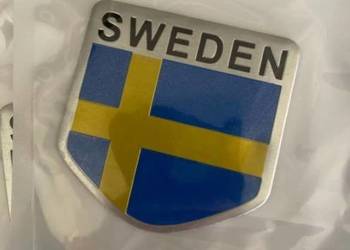 NOWY znaczek emblemat Sweden do Volvo logo klejane