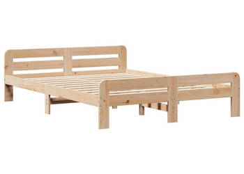 Rama łóżka bez materaca lite drewno sosnowe 160x200 cm WM-855466