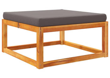 Stołek ogrodowy z poduszką 65x65x29 cm lite drewno akacjowe WM-3278940