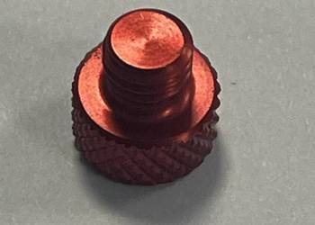 M6x5 gw.1,0  radełkowana śruba kciukowa aluminiowa M6x5 gw.1,0  radełkowana śruba kciukowa aluminiowa