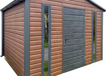 Schowek domek ogrodowy 3x3m drzwi 2x okno drewnopodobny rynny TS1183