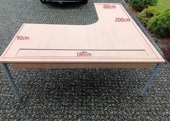 Biurko narożne stół biurowy narożny monterski warsztatowy komputerowy