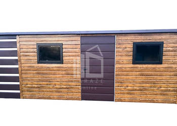 Schowek Domek Ogrodowy 5x2,5m Wiata Drzwi Drewnopodobny  ID558