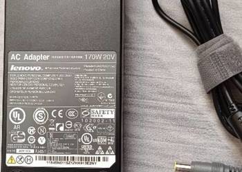 Zasilacz ładowarka IBM Lenovo 170W 20V 8.5A oryginalny NOWY 7.9*5.5mm