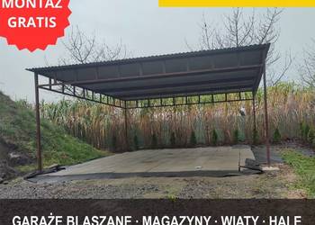 Garaż Blaszany Otwarty / Otwarta Wiata Garażowa - Blaszak - GRZYWSTAL