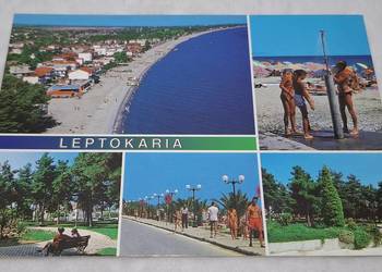 Pocztówka, Grecja, Leptokaria 04, Pieria, 16x11cm (Kolekcje, hobby, pocztów