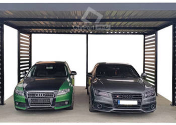 CarPort PREMIUM - wiata samochodowa 6x6 - antracyt   CP116