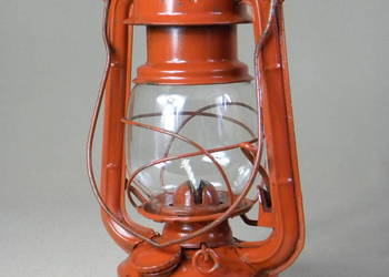 Polska lampa naftowa Jupiter 1 - SI Końskie - kolor czerwony