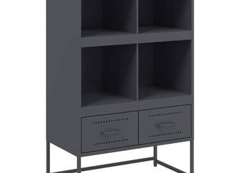 Szafka antracytowa 68x39x1115 cm stalowa WM-846604