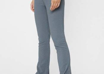 NASTY GAL spodnie dzwony legginsy prążkowane 38 M