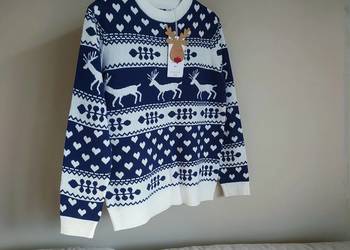 Sweter zimowy M świąteczny