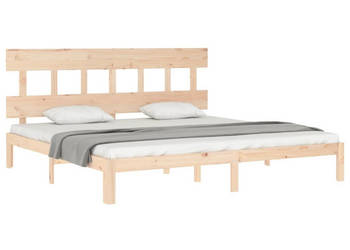 Rama łóżka bez materaca lite drewno sosnowe 200x200 cm WM-3193616