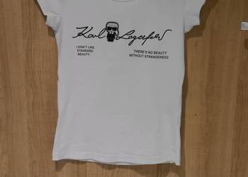 Karl Lagerfeld fajna bluzka gumowane logo 36 S