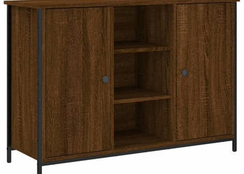 Szafka brązowy dąb 100x35x70 cm materiał drewnopochodny WM-835518