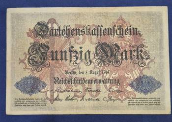 Niemcy banknot 50 marek 1918