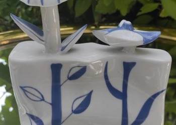 Rzeźba retro, kwiaty - Royal Dux Atelier, sygnowana Ludmila Vojířová, 2. po