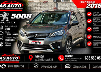 Peugeot 5008 1,5HDi 130KM Allure/7Foteli/Navi/Ledy/Tempomat/Virtual/Hak/Se…