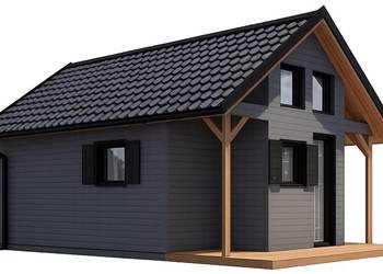 Domek drewniany letniskowy całoroczny 4x7 15mm