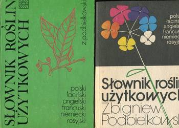 2 wydania Słownik roślin użytkowych polski łaciński francuski niemieck