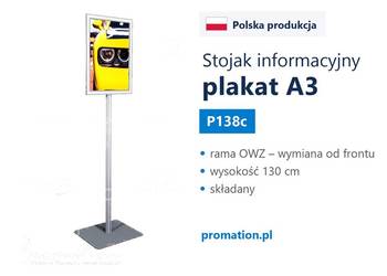 Stojaki informacyjne na plakat A3 i ulotki A4, A5, DL