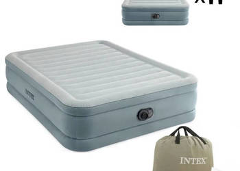 Materac dmuchany dwuosobowy 203x152x46 cm z wbudowaną pompką elektryczną I…