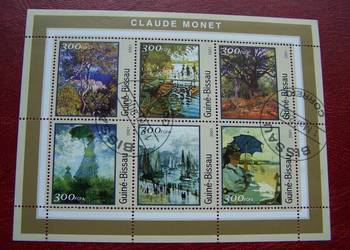 Gwinea Bissau 2001 CTO Malarstwo Claude Monet