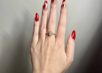 Złoty pierścionek z cyrkonią rozmiar 17 Złoty pierścionek z cyrkonią rozmiar 17