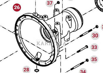 Fendt 414 415 Vario Obudowa Tylnej Osi Zwolnicy 404150150010