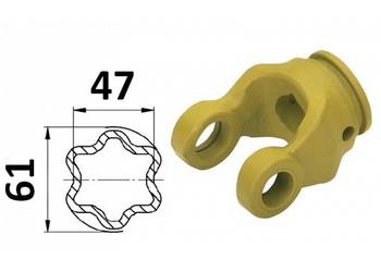 Widłak profilowy na rurę gwiazda 47x61 mm 04225