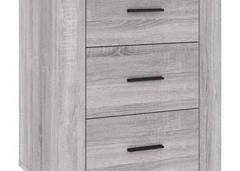 vidaXL Szafka nocna, szary dąb sonoma, 50x36x60 cm(SKU:816718)