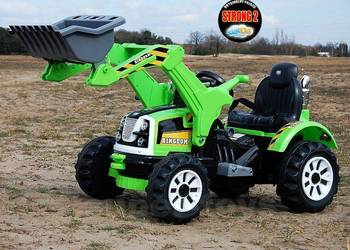 MOCNY TRAKTOR Z ŁYŻKĄ KINGDOM 12V DWIE PRĘDKOŚCI  JS328A