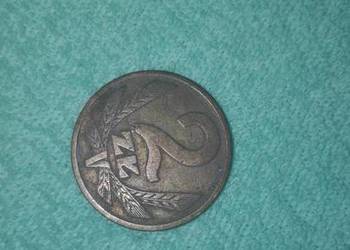 Moneta 2zł. z lat PR-elu bez znaku mnniczym.