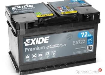 Akumulator 72Ah 720A Exide Premium PRAWY PLUS
