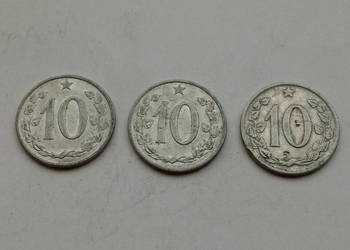 3 monety 10 hależy 1964r.