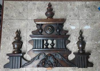 nr40 korona starego zegara szer 46cm wys 36cm