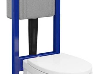 Zestaw podtynkowy ABIS NEW 40 mechaniczny, miska, deska, przycisk chrom No