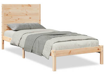 Dłuższe łóżko bez materaca lite drewno 100x210 cm WM-3309269